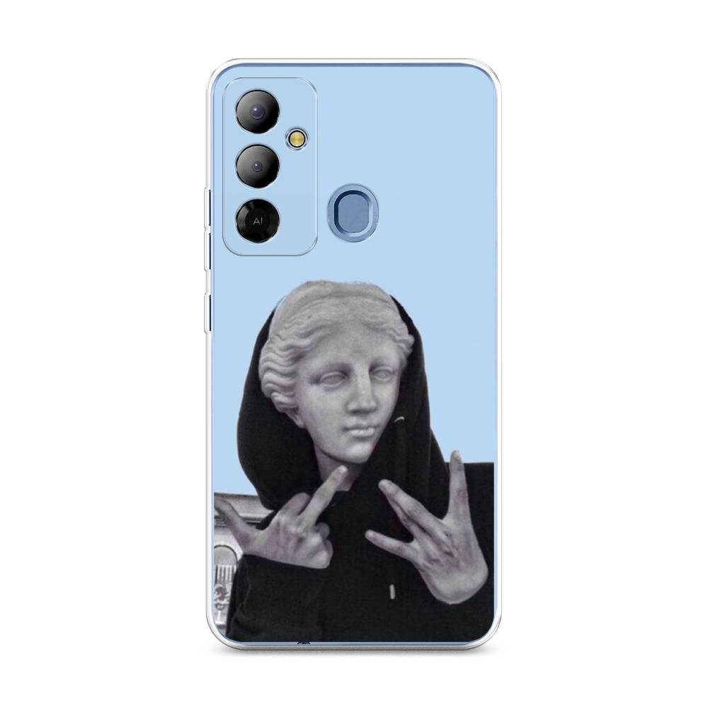 

Чехол Awog на Tecno Pop 6 Go "SWAG статуя", Голубой, 302950-9