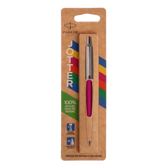

Ручка шариковая Parker Jotter K60 Originals Color Plastic 2019 Pink СT M 1,0 мм, син 21689