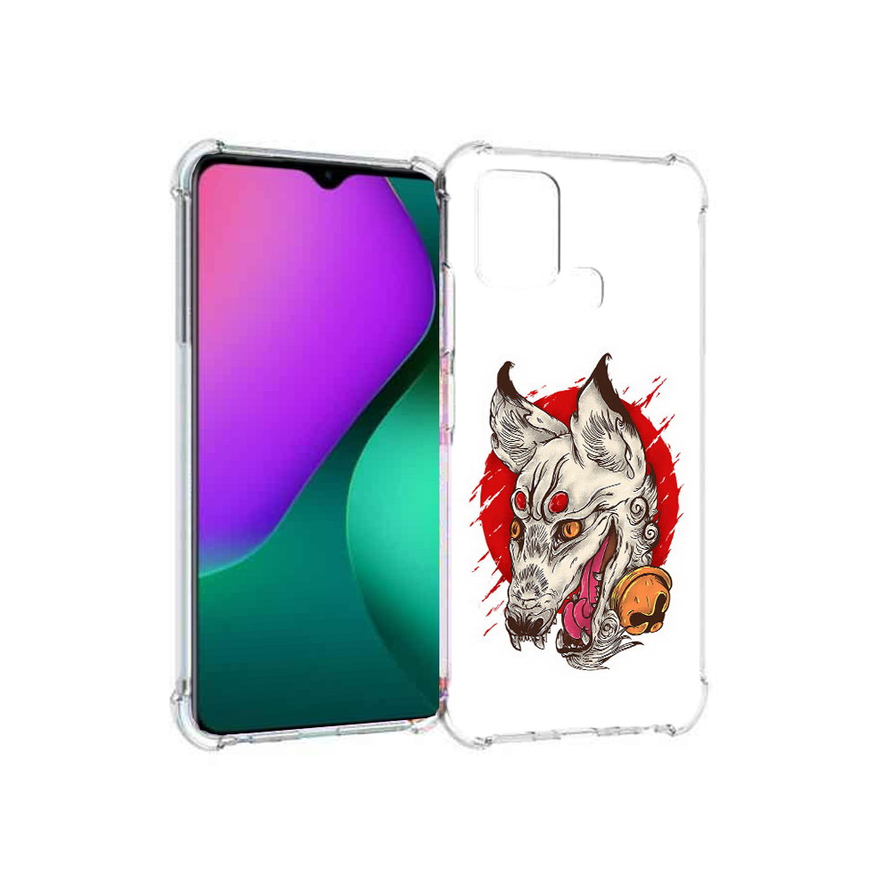 

Чехол MyPads Tocco для Infinix Hot 10 Play страшная собака, Прозрачный, Tocco