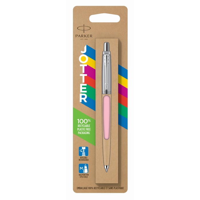 

Ручка шариковая Parker JOTTER ORIGINALS PASTEL 50'S COLLECTION BABY PINK, синяя, блистер