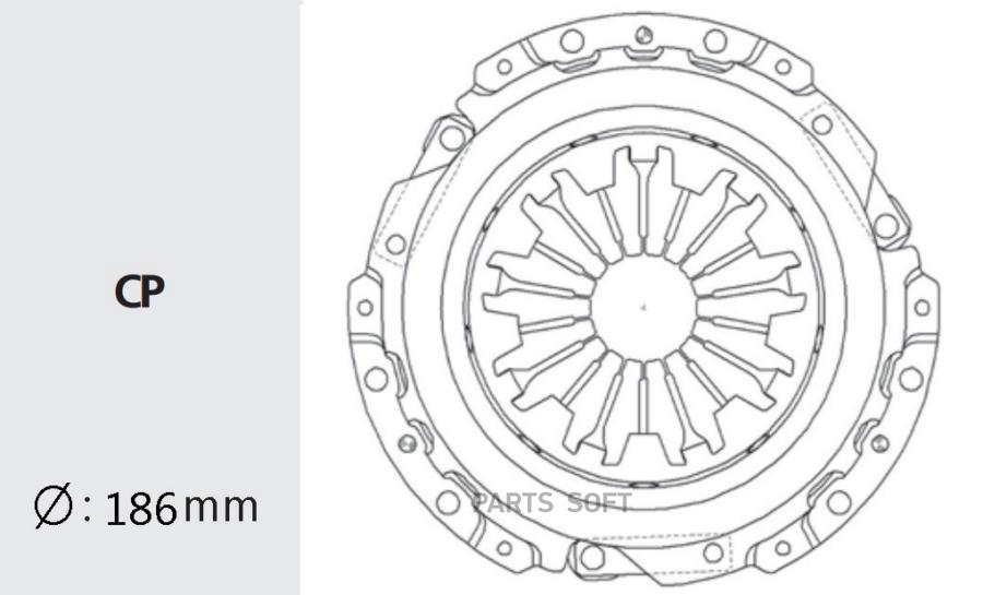 VALEO PHC DWC-42 Корзина сцепления 1шт