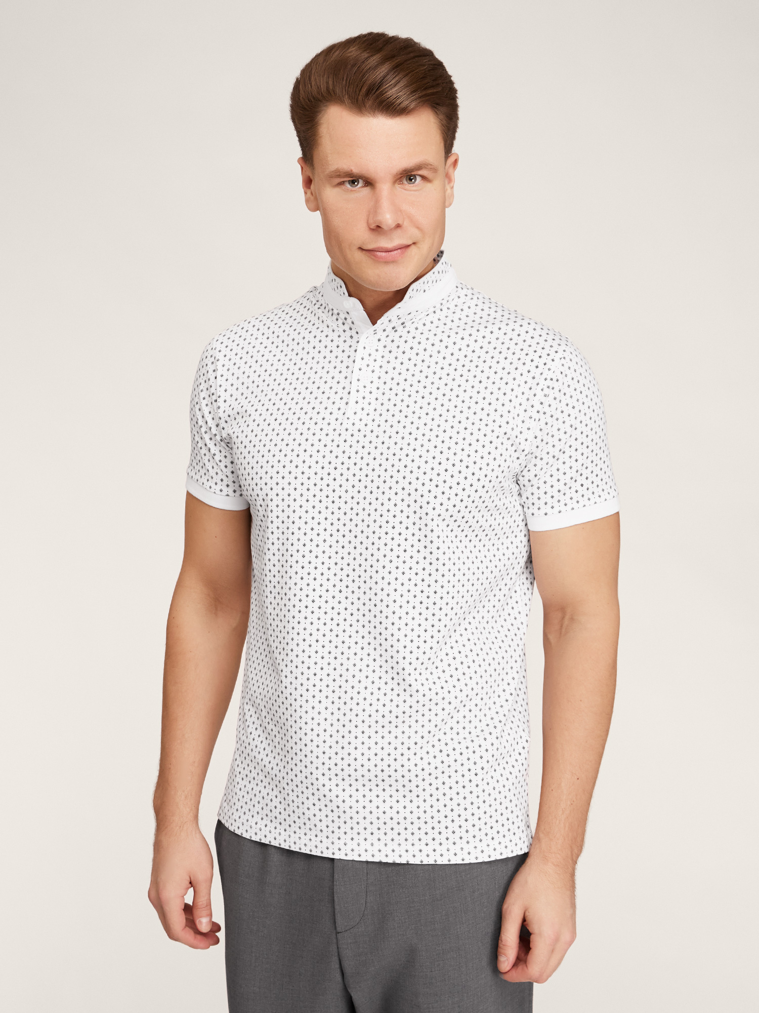 

Футболка мужская oodji 5L412328M белая 2XL, Бирюзовый, 5L412328M