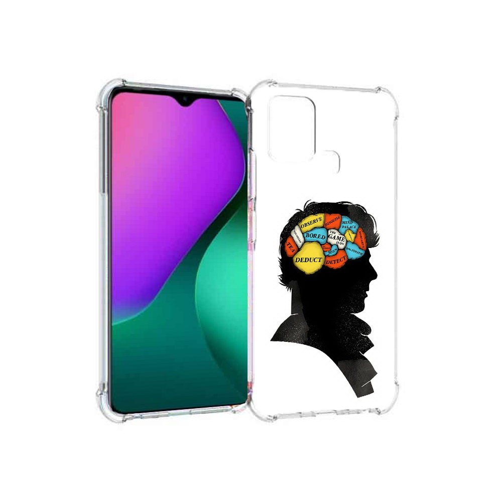 

Чехол MyPads Tocco для Infinix Hot 10 Play темный рисунок, Прозрачный, Tocco