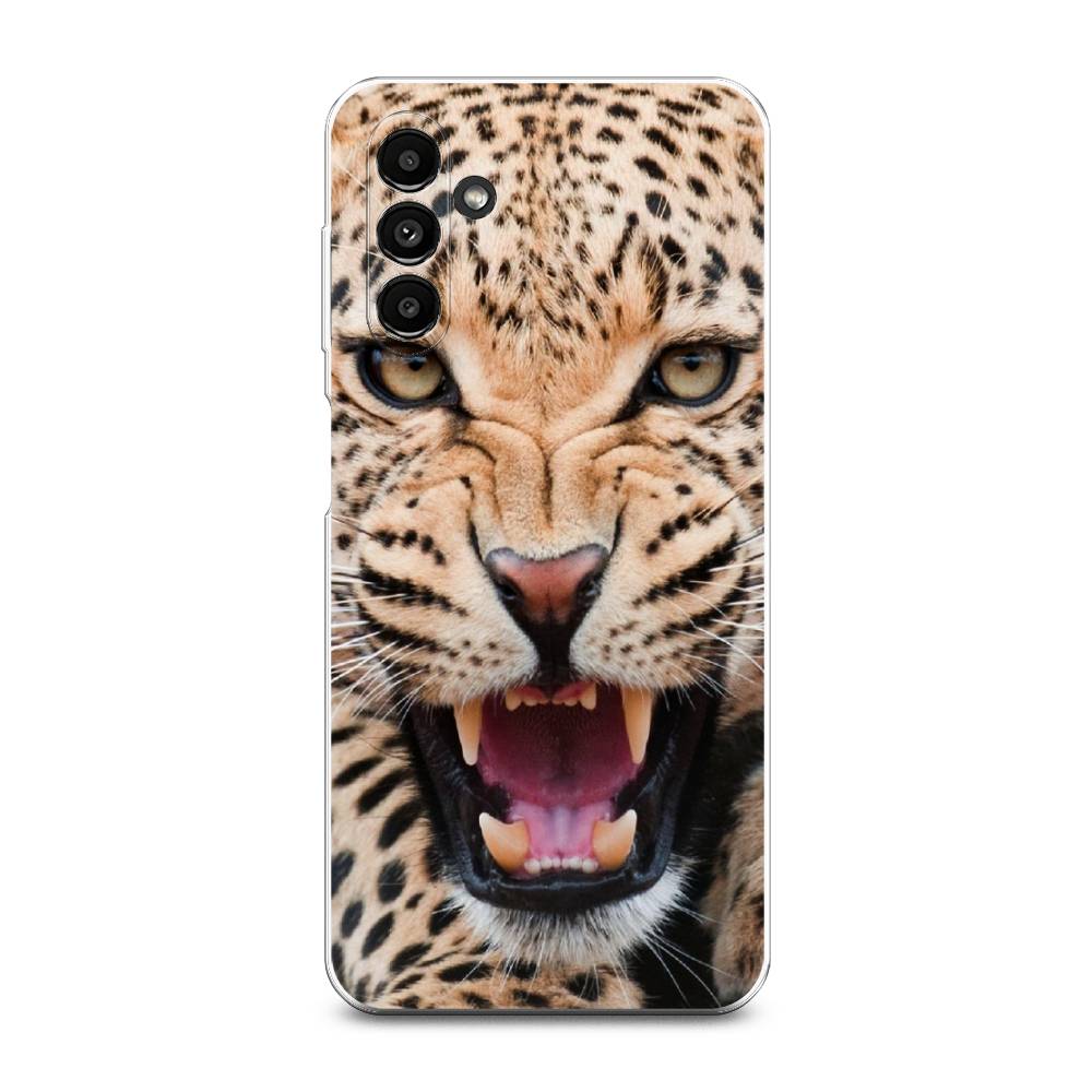 

Чехол на Samsung Galaxy A14 5G "Леопард 3d", Бежевый;черный, 2107250-6
