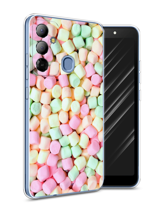 

Чехол Awog на Tecno Pop 6 Go "Marshmallows", Зеленый;желтый;розовый, 302950-10