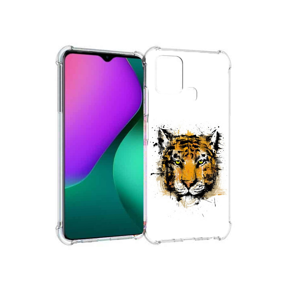 

Чехол MyPads Tocco для Infinix Hot 10 Play тигруля, Прозрачный, Tocco