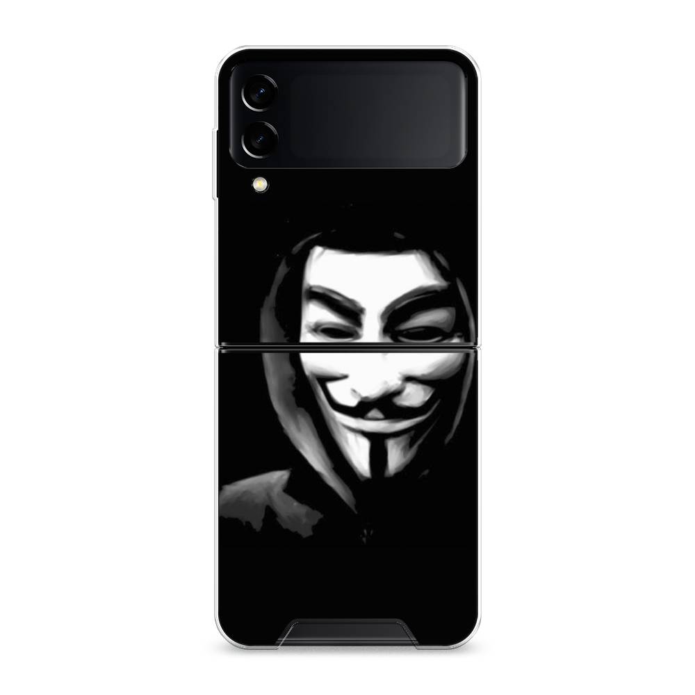 

Чехол Awog на Samsung Galaxy Z Flip 3 / Самсунг Z Flip 3 "Анонимус", Черный;серый;белый, 2103750-5