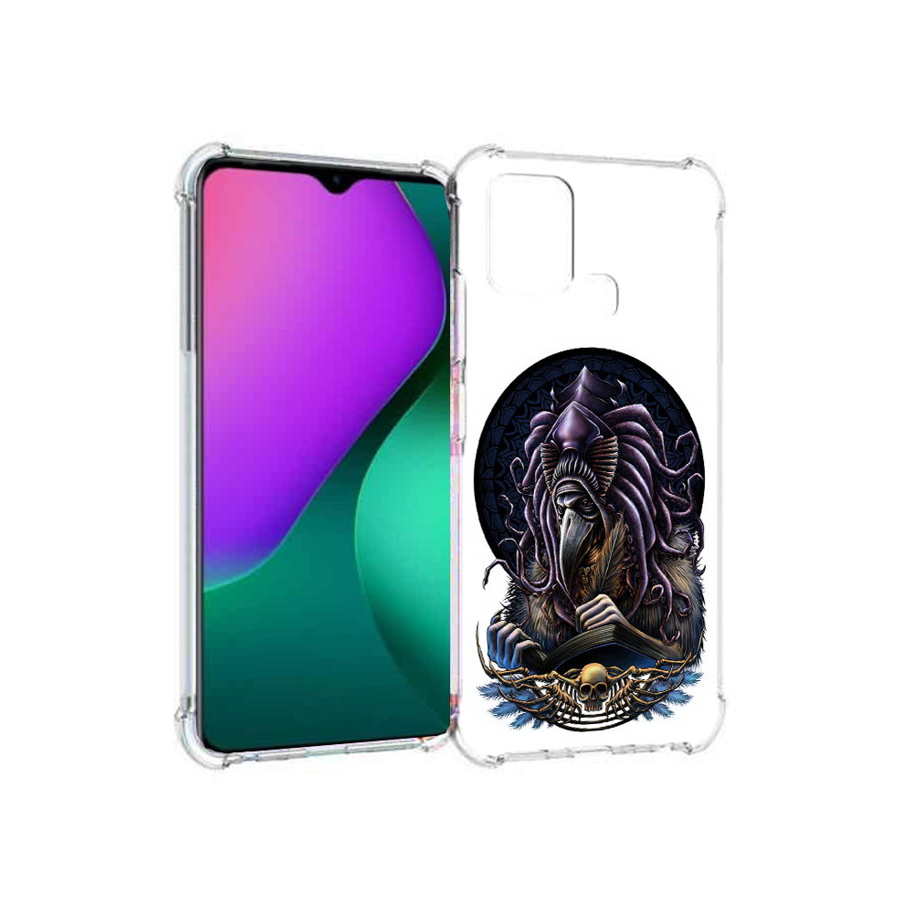 

Чехол MyPads Tocco для Infinix Hot 10 Play умный ворон, Прозрачный, Tocco
