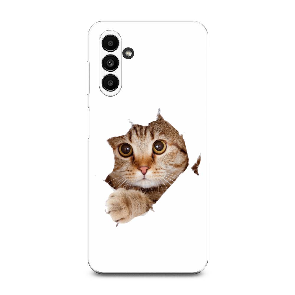 

Чехол на Samsung Galaxy A14 5G "Кот и бумага", Белый;коричневый, 2107250-1