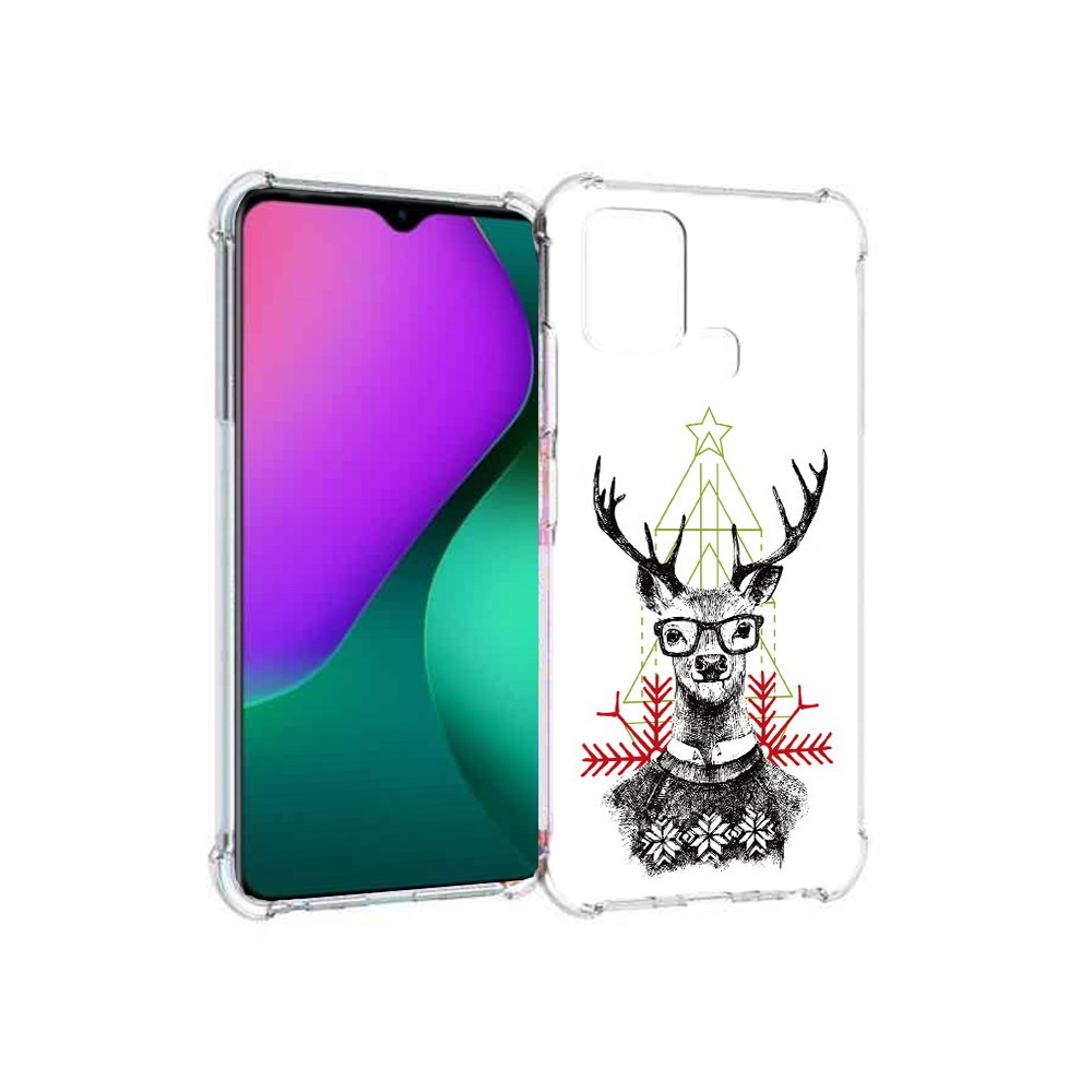 

Чехол MyPads Tocco для Infinix Hot 10 Play умный олень, Прозрачный, Tocco