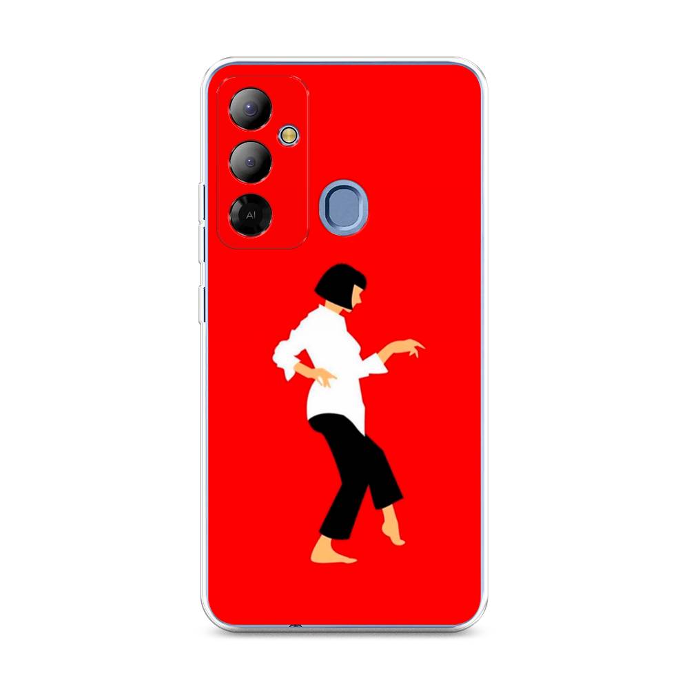 

Чехол Awog на Tecno Pop 6 Go "Криминальное чтиво 1", Красный;белый;черный, 302950-7