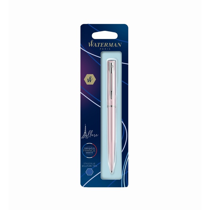 

Ручка шариковая Waterman ALLURE PASTEL, 0,7 мм (F), розовый корпус, блистер 2122722