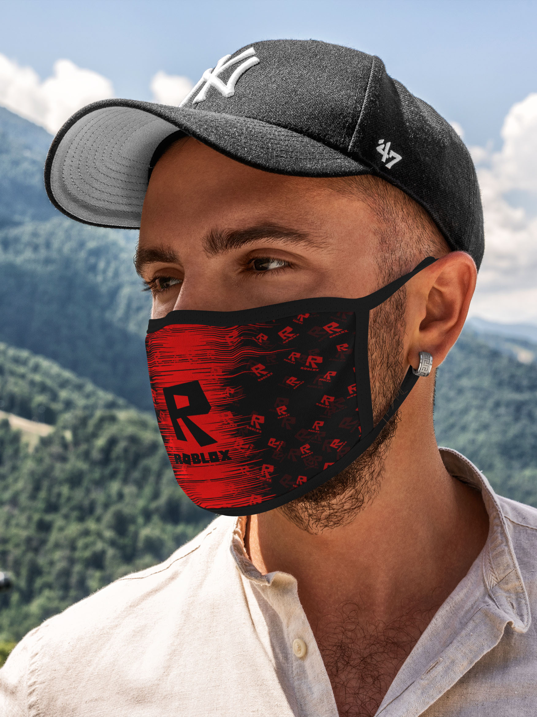 

Многоразовая маска унисекс Burnettie Roblox Roblox., Разноцветный, Roblox Roblox.