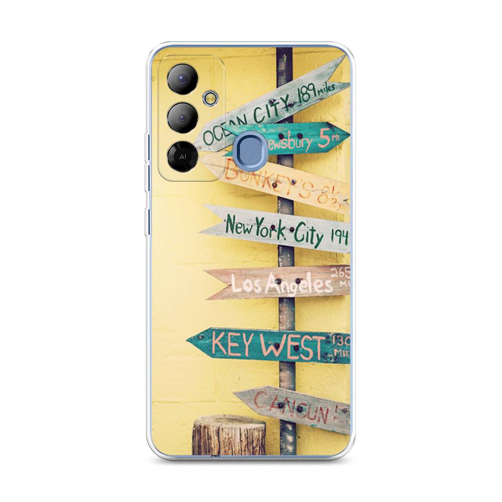 

Чехол Awog на Tecno Pop 6 Go "Нулевой километр", Желтый, 302950-4