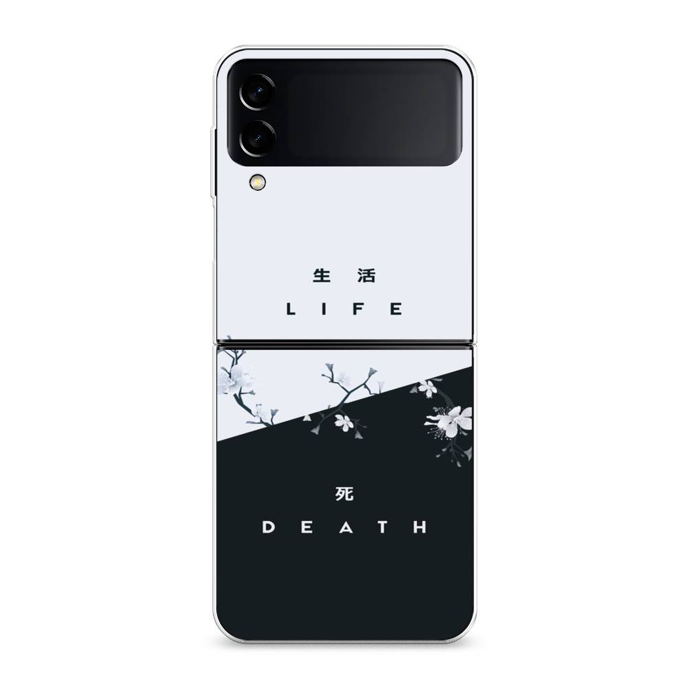 

Чехол Awog на Samsung Galaxy Z Flip 3 / Самсунг Z Flip 3 "Life and death", Черный;серый, 2103750-7