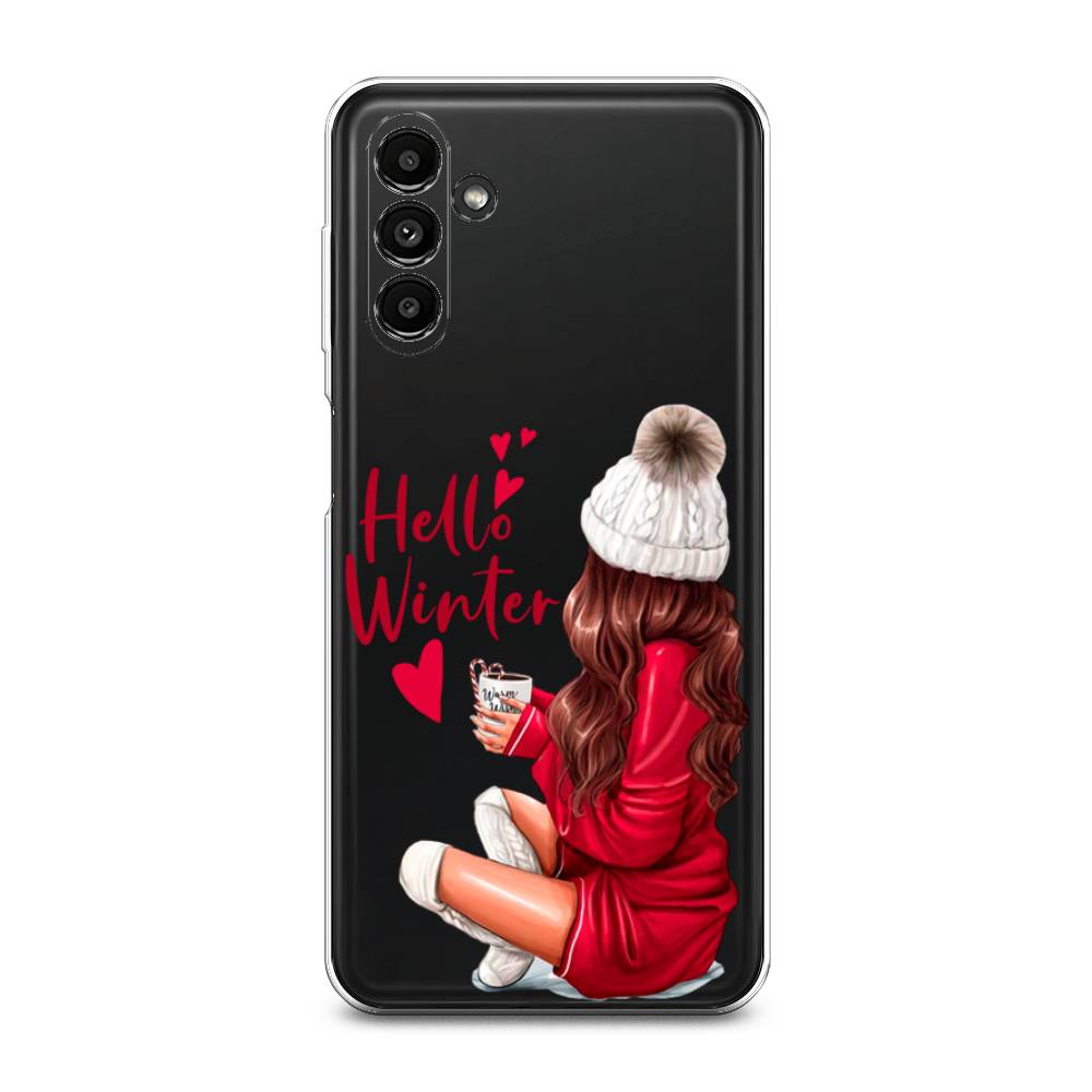 

Чехол на Samsung Galaxy A14 5G "Hello winter", Красный;белый;коричневый, 2107250-5