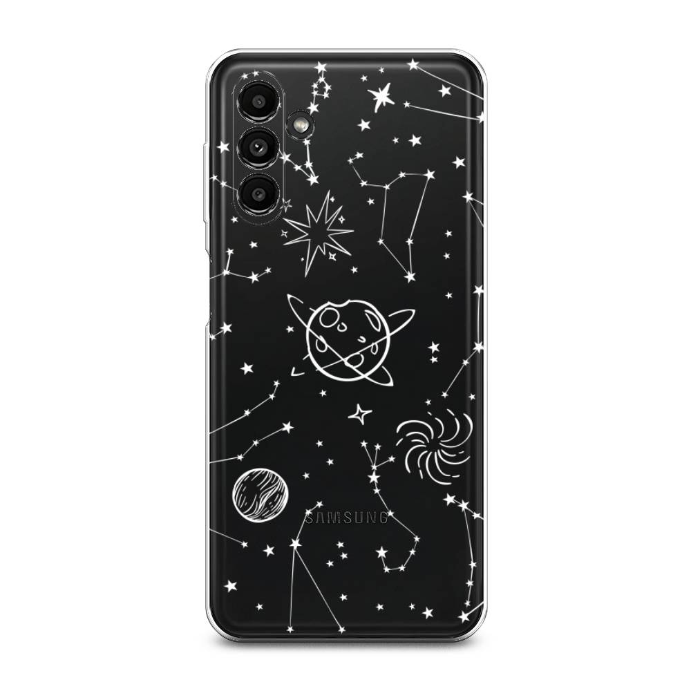 

Чехол на Samsung Galaxy A14 5G "Планеты в космосе", Белый, 2107250-2