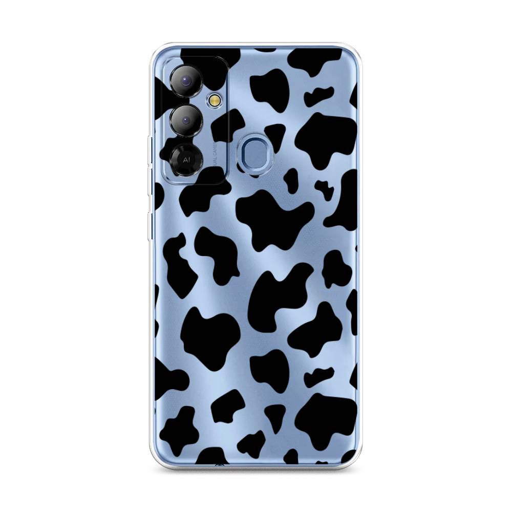 

Чехол Awog на Tecno Pop 6 Go "Пятна коровы черные", Черный, 302950-2