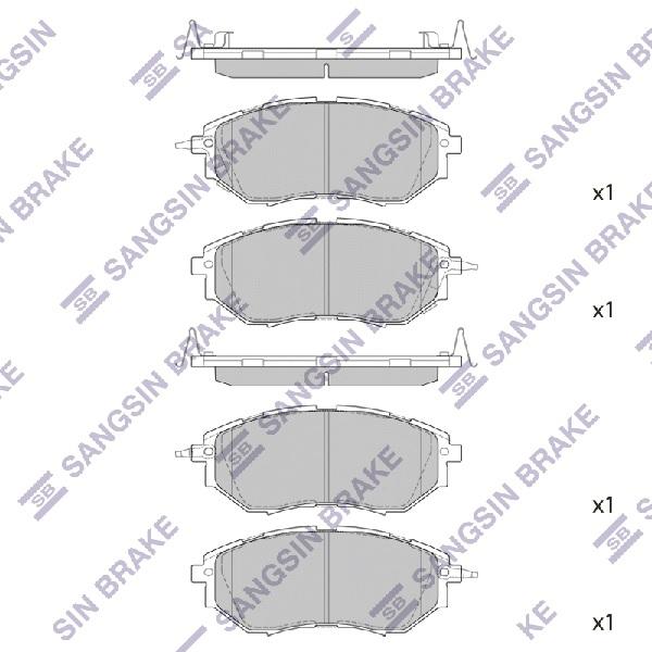 

Тормозные колодки Sangsin brake передние SP1534