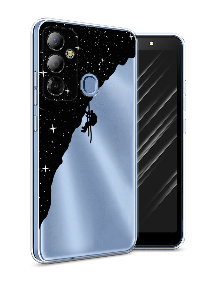 

Чехол Awog на Tecno Pop 6 Go "Скалолаз в космосе", Черный;белый;бежевый, 302950-4