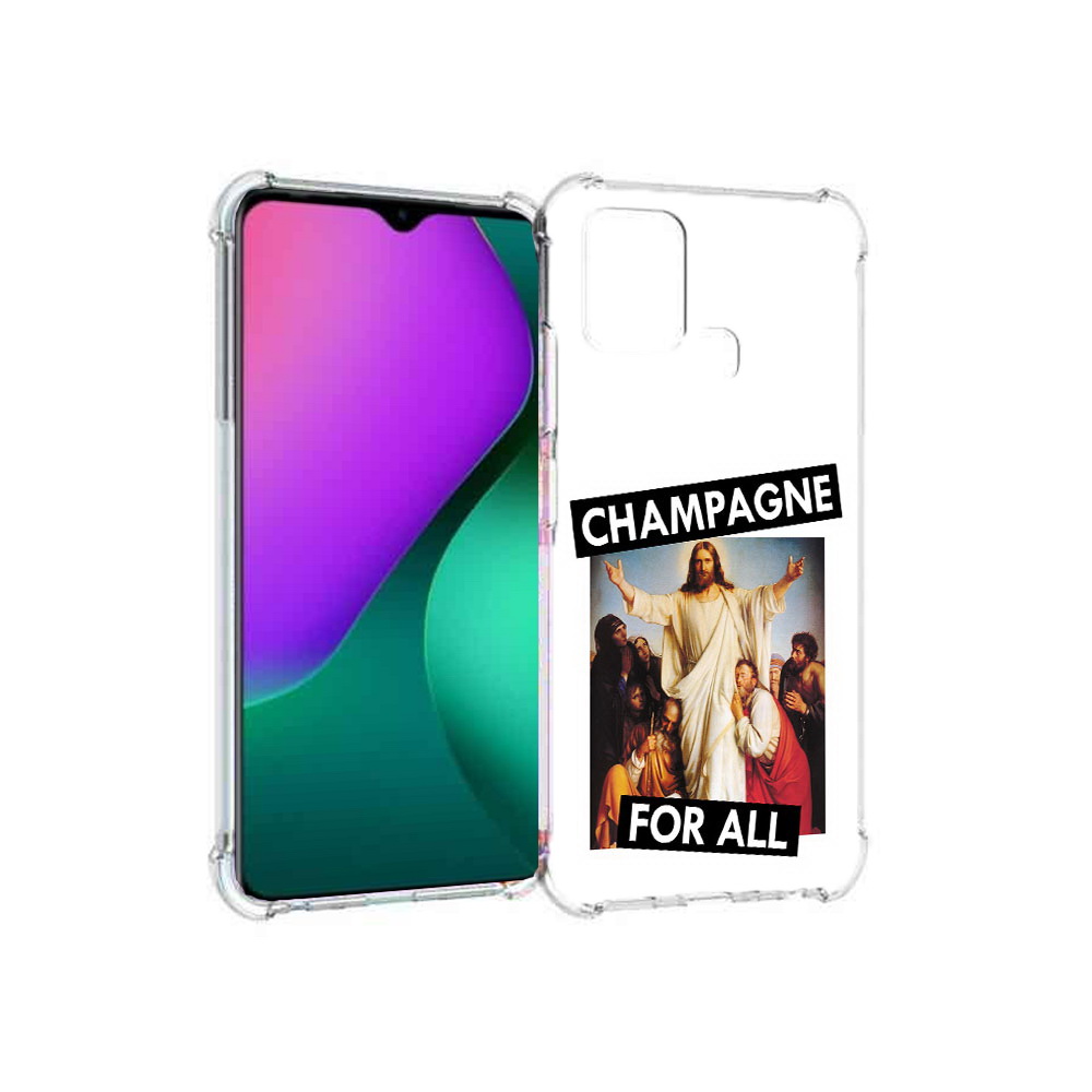 

Чехол MyPads Tocco для Infinix Hot 10 Play шампанское, Прозрачный, Tocco