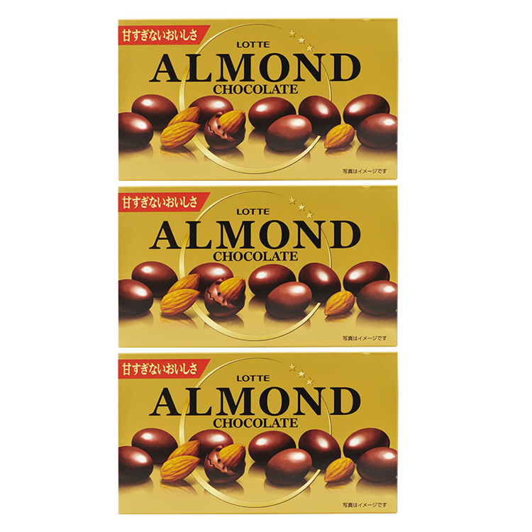 Миндаль в молочном шоколаде Almond Lotte (3 шт. по 46 г)