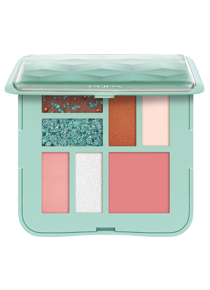 Палетка для макияжа лица Pupa Make-up Pallete S тон №001 Aqua 8 г палетка пигментов для лица i heart revolution mermaid make up pigment palette