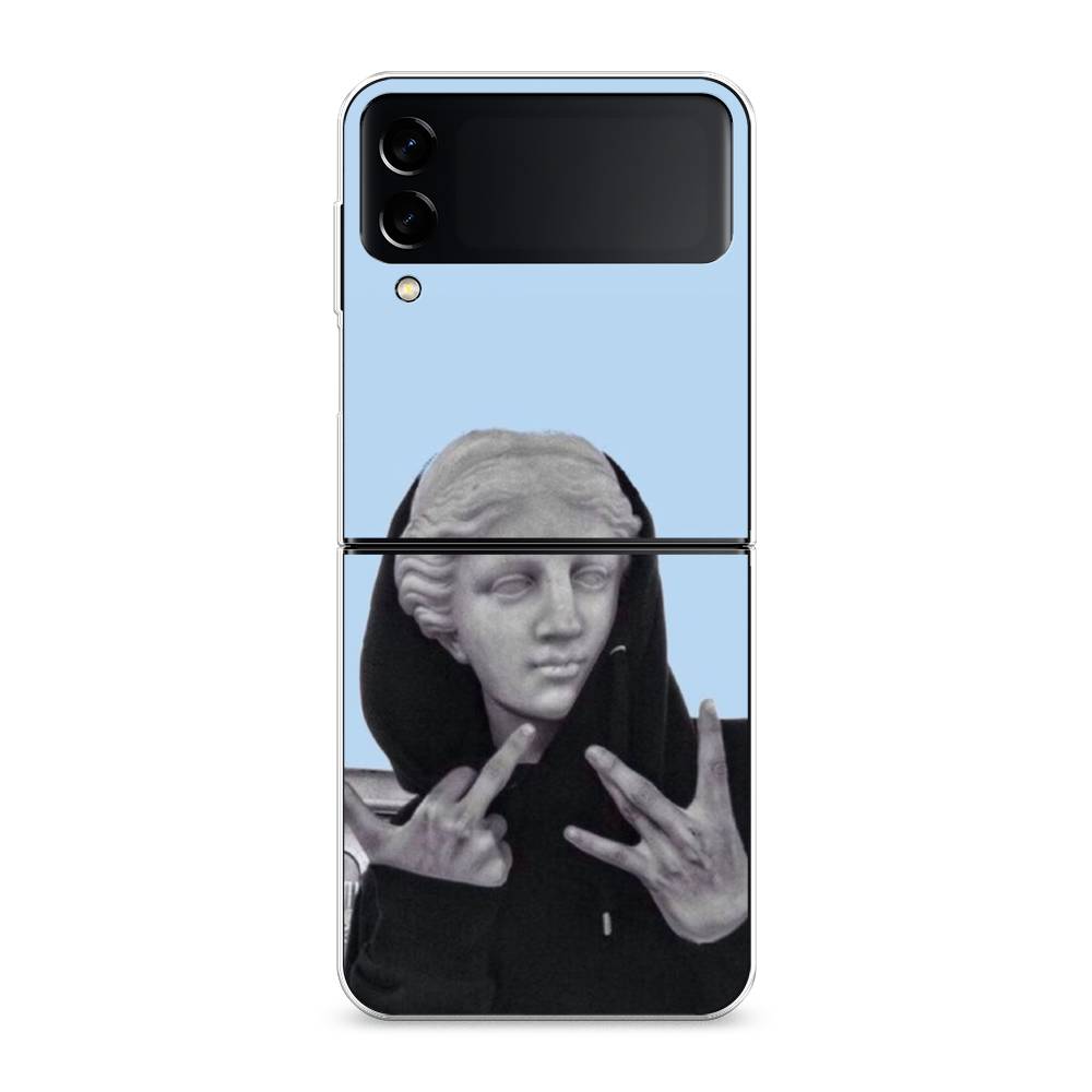 

Чехол Awog на Samsung Galaxy Z Flip 3 / Самсунг Z Flip 3 "SWAG статуя", Голубой, 2103750-9