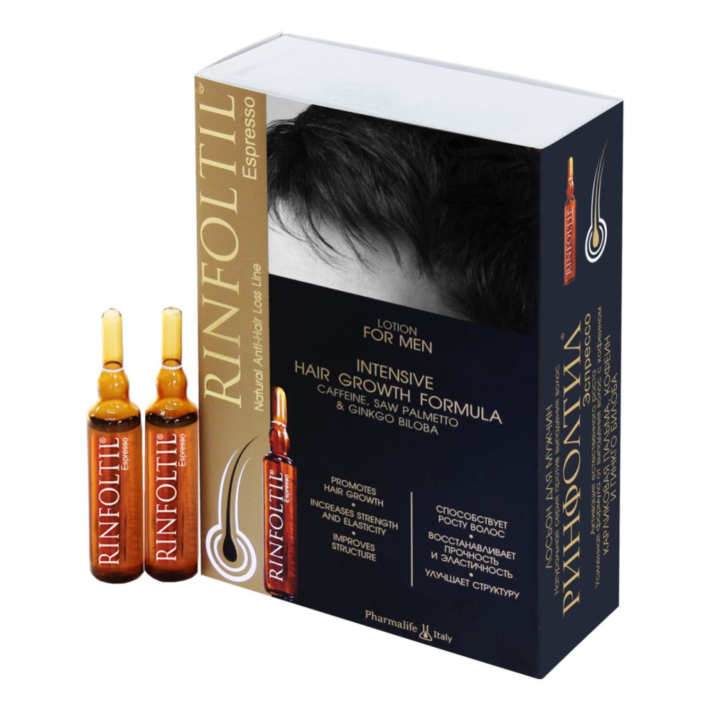 Лосьон для волос Rinfoltil Усиленная формула с кофеином N10 для мужчин 10мл