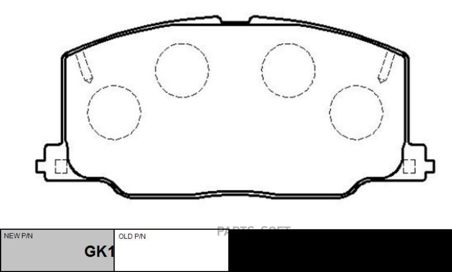

Тормозные колодки Ctr GK1035