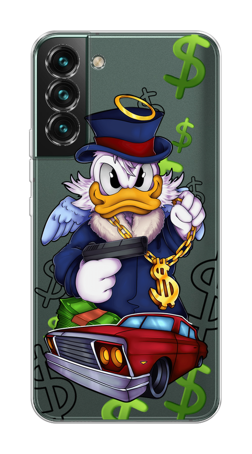 

Чехол на Samsung Galaxy S22 "Scrooge McDuck with a Gold Chain", Красный;синий;белый, 2103850-6