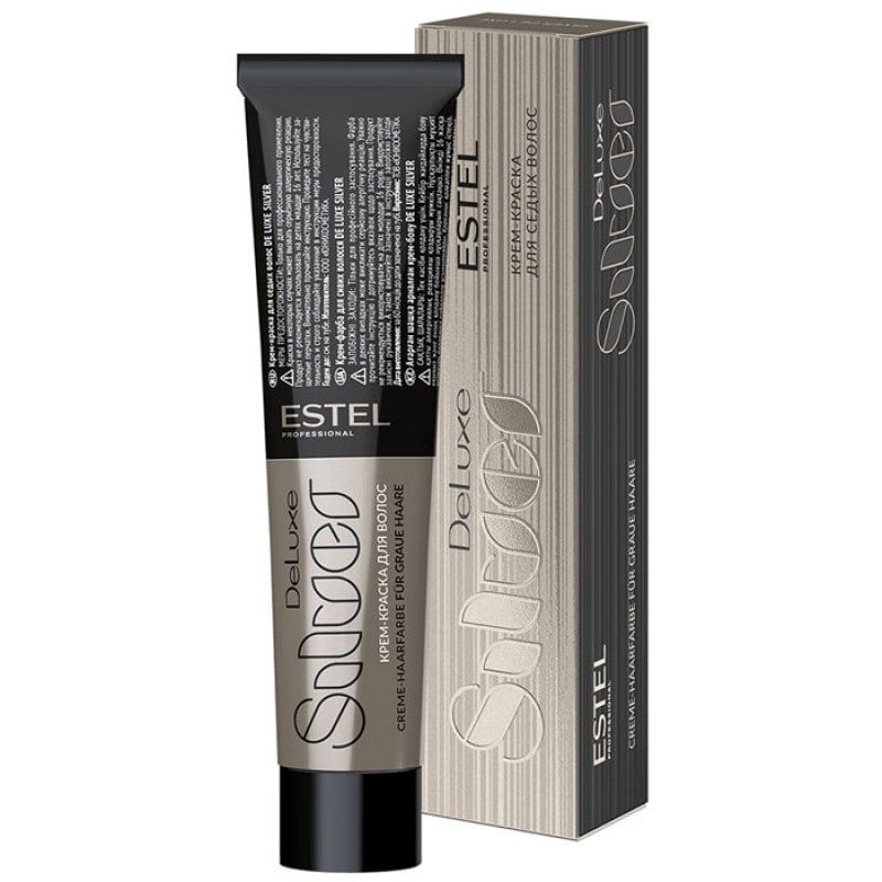 

Краска для волос Estel Professional De Luxe Silver 4/0 Шатен 60 мл