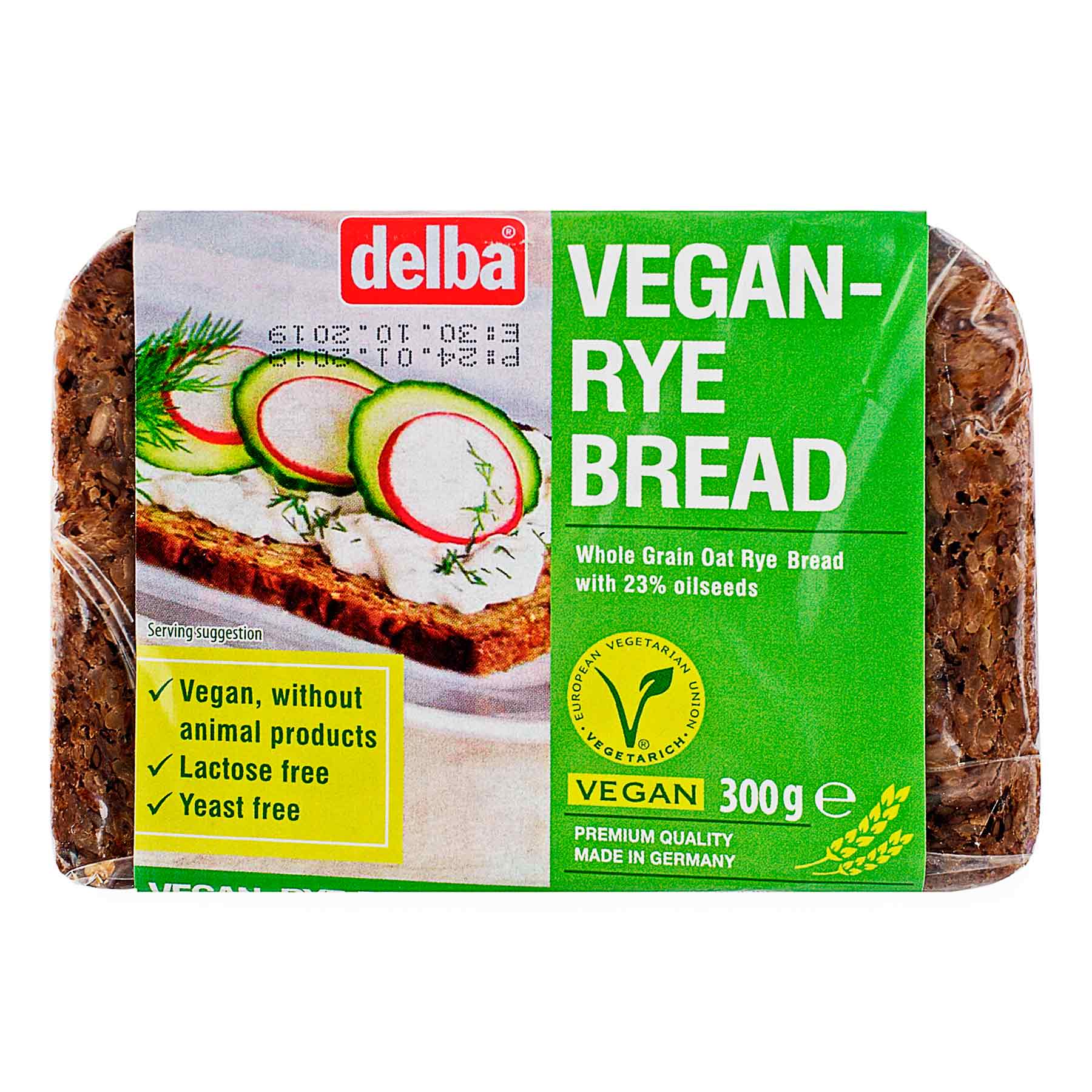 Хлеб Delba Вегетарианский со злаками в нарезке 300 г