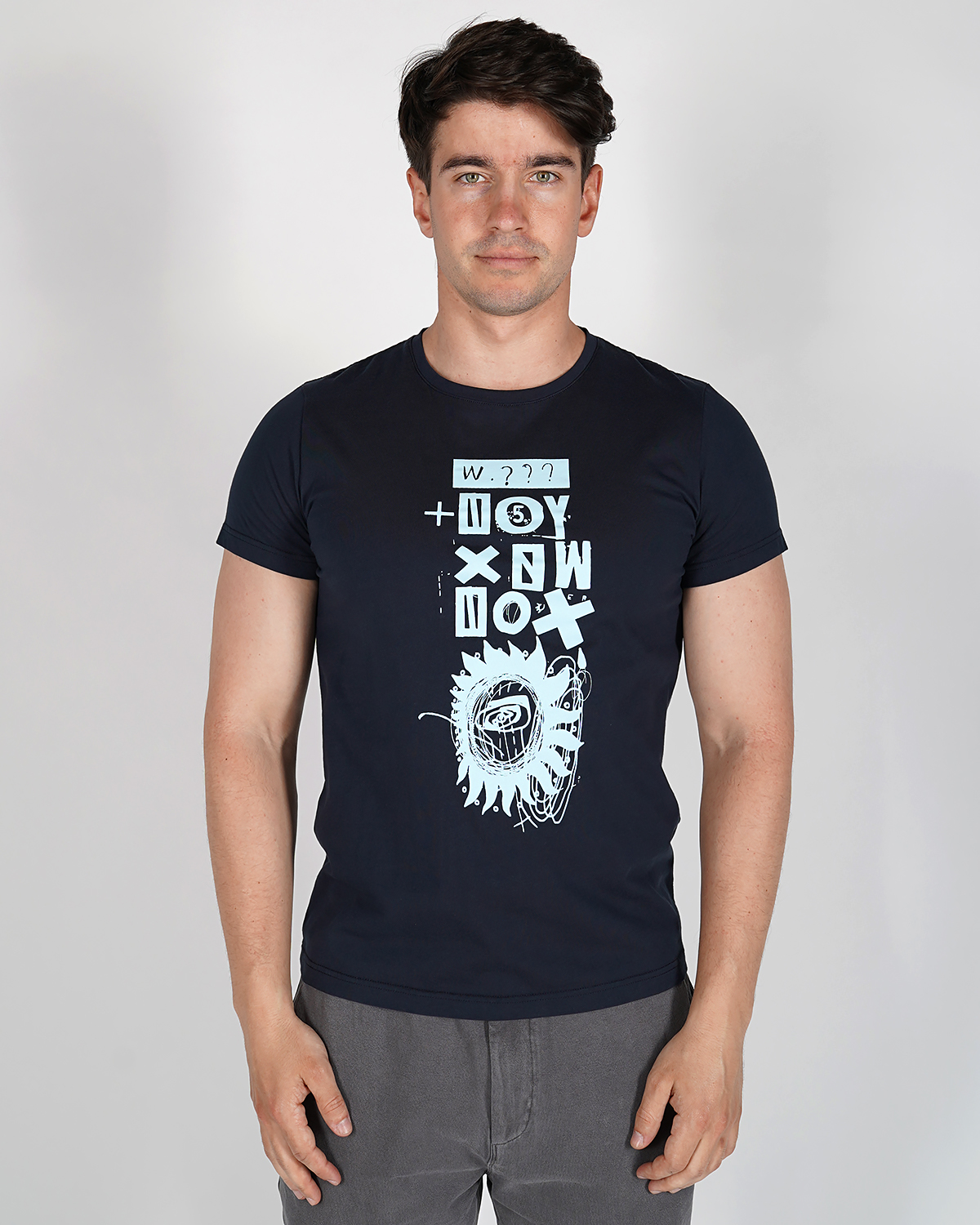 

Футболка мужская Qwentiny QW 9101102 синяя 2XL, Синий, QW 9101102