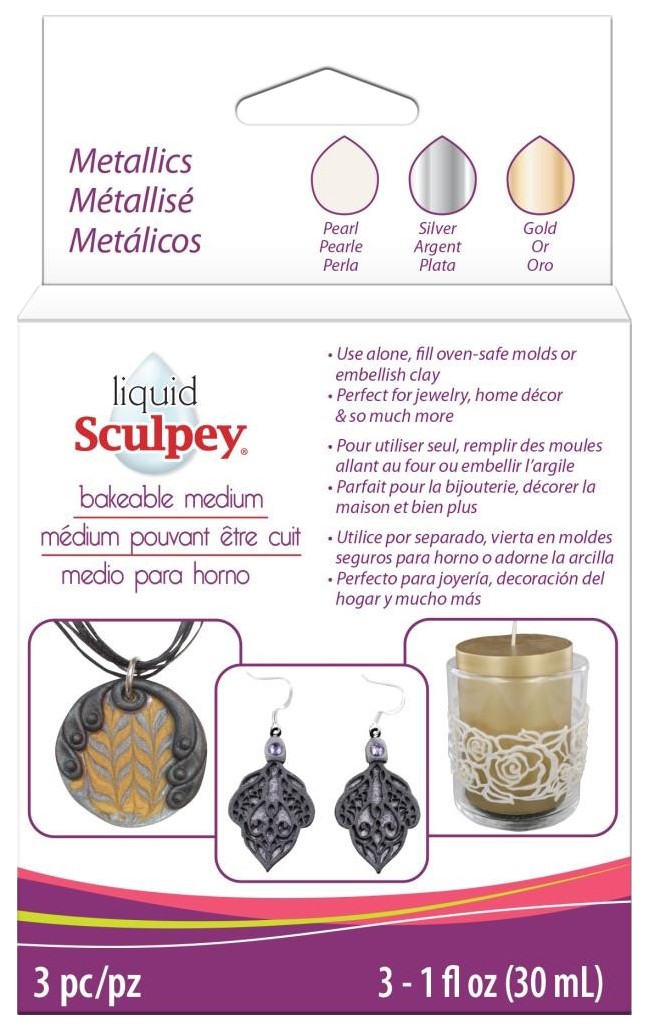 Декоративный гель Sculpey Liquid Sculpey Multipack ALS 90 мл Metallic ALS-MET1 657₽