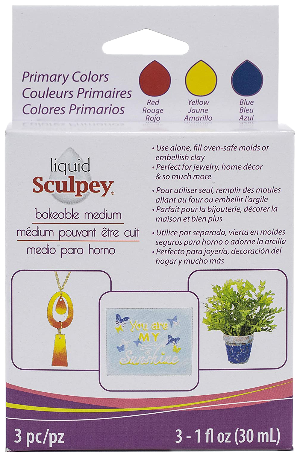 Sculpey Liquid Decorative Gel Multipack, 90 ml Primary ALS-PRI1