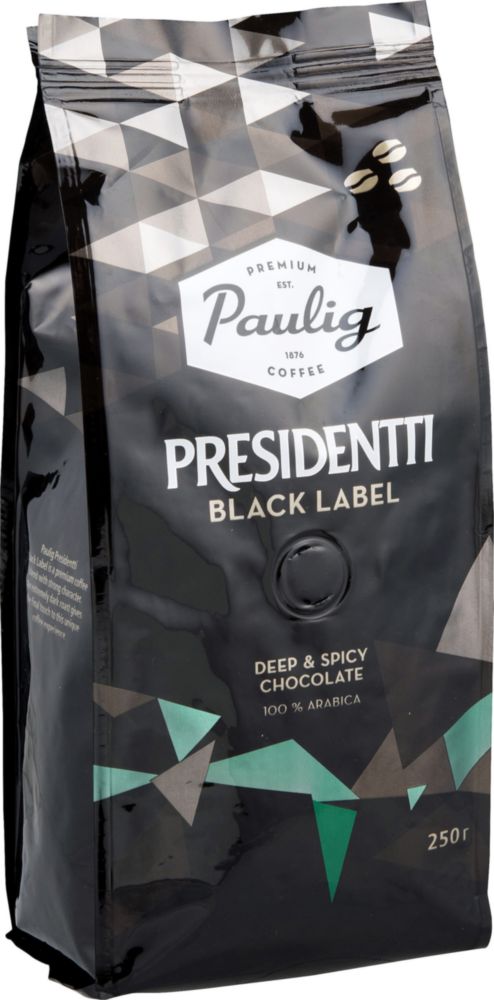 

Кофе в зернах Paulig presidentti black label 250 г