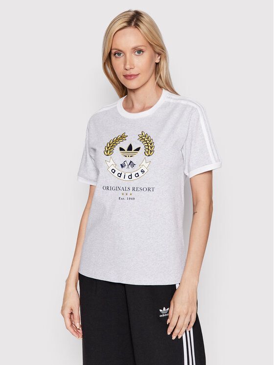 

Футболка женская Adidas 0000209999068 серая 34 EU (доставка из-за рубежа), Серый, 0000209999068