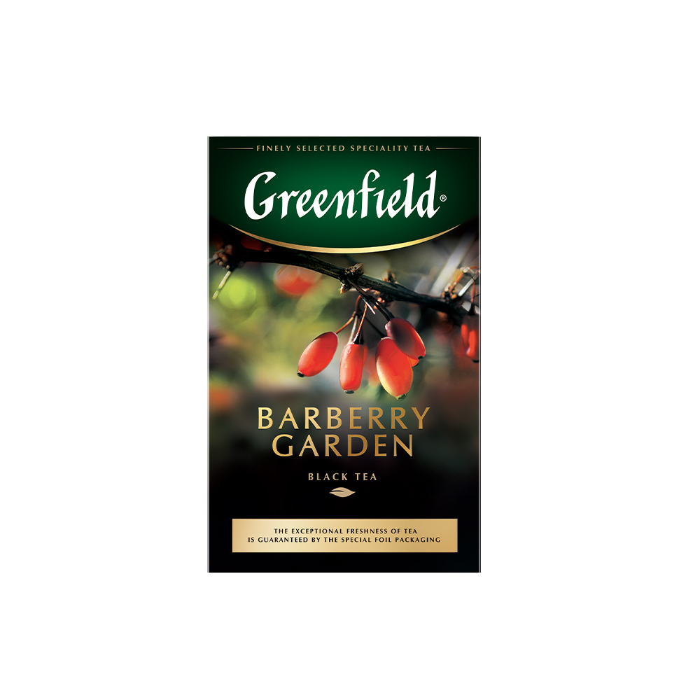 фото Чай черный листовой greenfield barberry garden 100 г