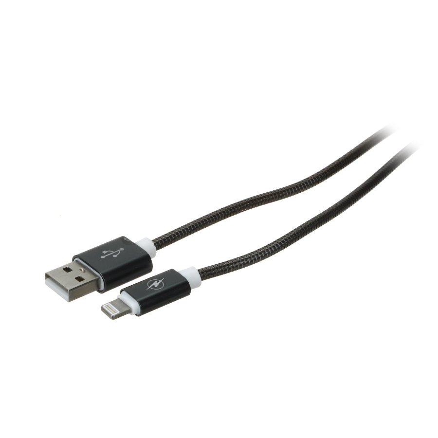 Дата-кабель Radiosfera USB - Lightning 1 м, черный