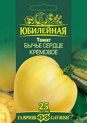 

Семена овощей Гавриш Томат Бычье сердце кремовое большой пакет 0,15 г