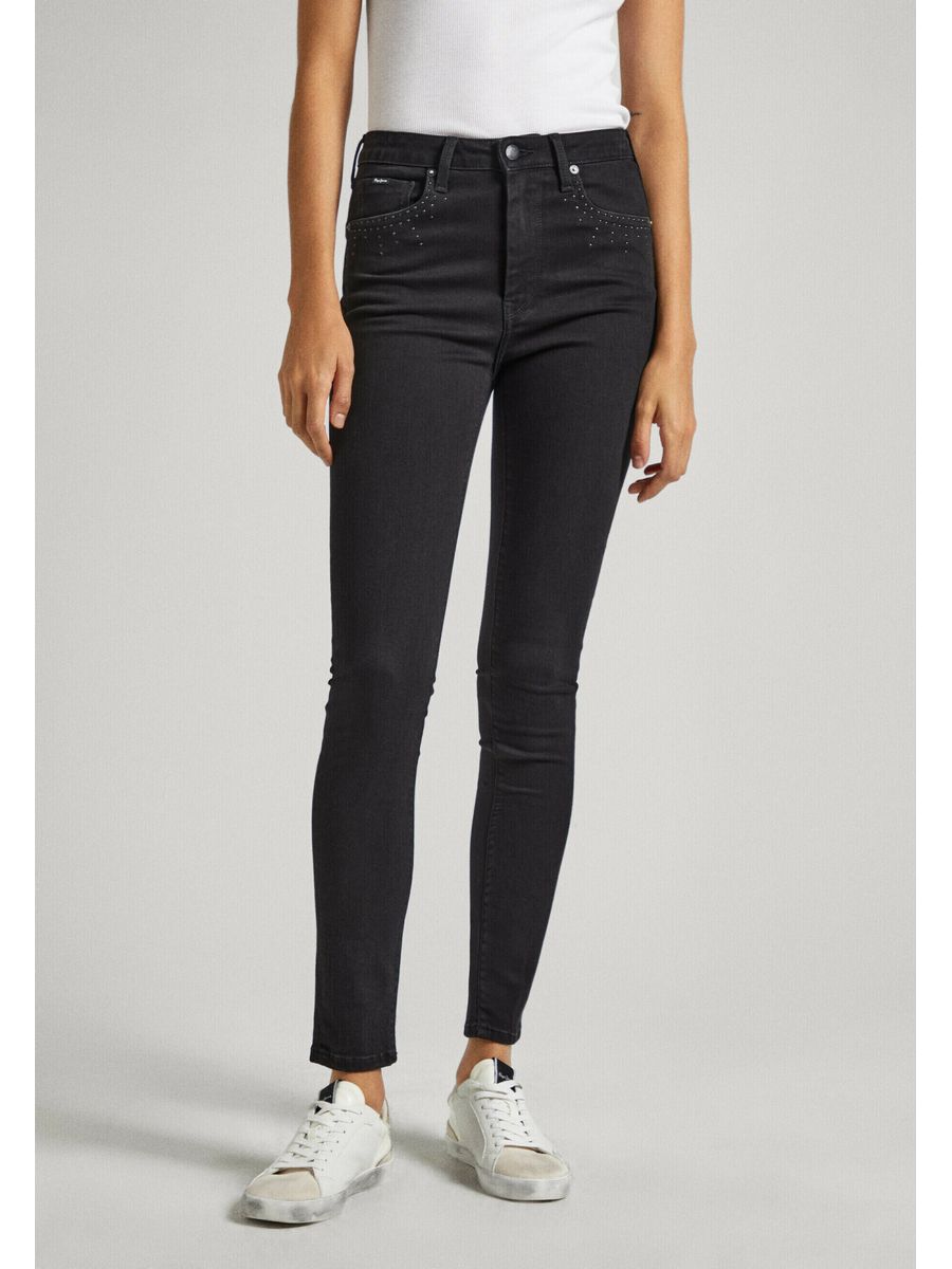 

Джинсы женские Pepe Jeans PE121N18J черные 28/30, Черный, PE121N18J