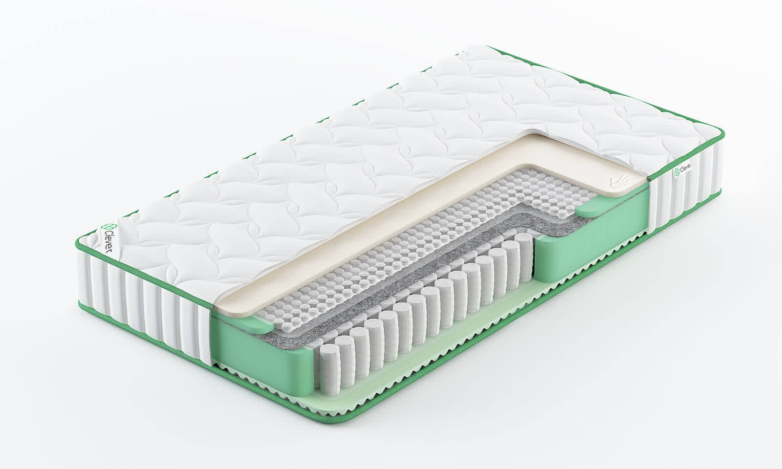 

Матрас Clever HybridTouch 230x190, Белый, HybridTouch