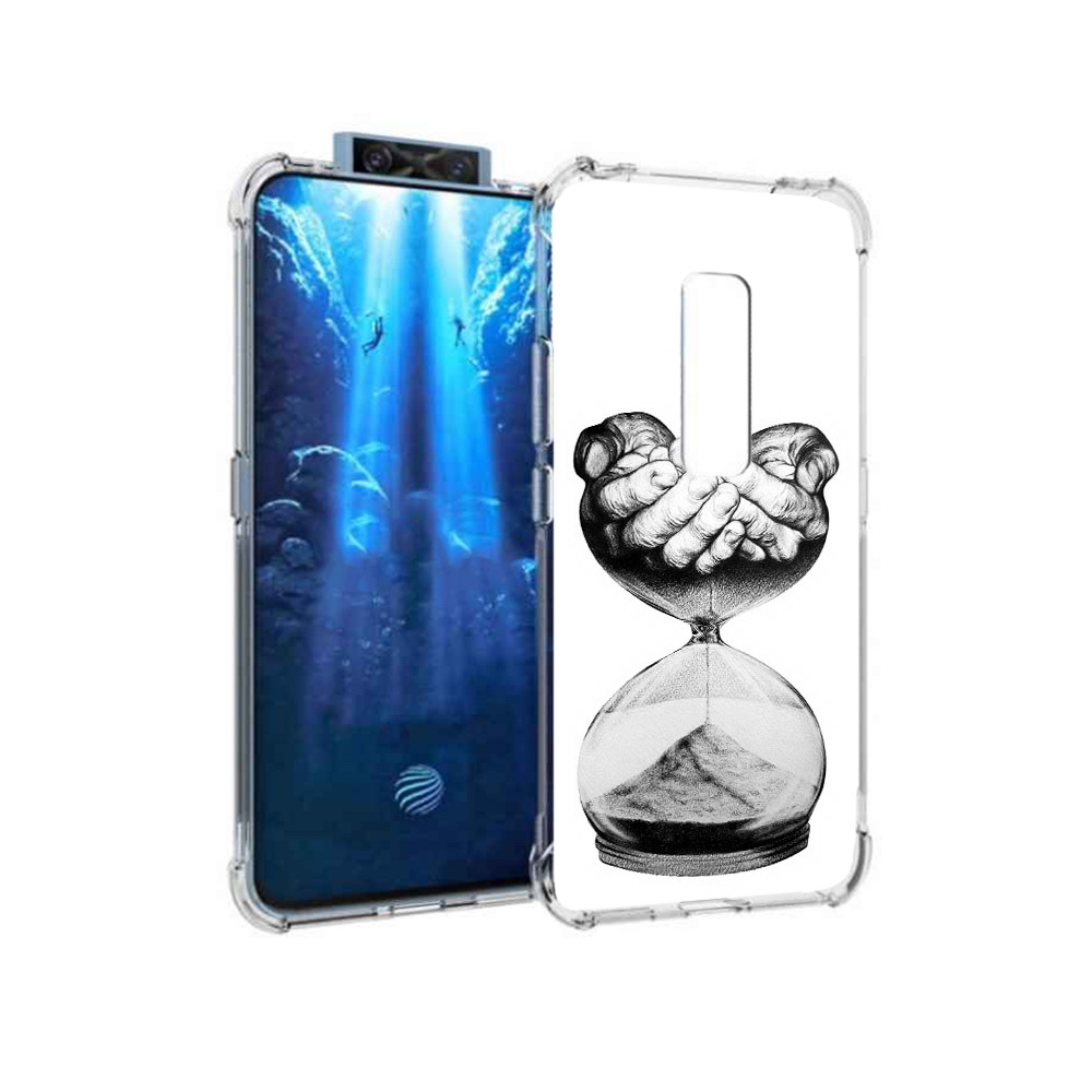 Чехол MyPads Tocco для Vivo V17 Pro часы жизни черно белый (PT226965.387.669)