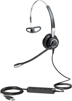 

Наушники для компьютера Jabra BIZ 2400 II, Black (2496-823-309), BIZ 2400 II Mono