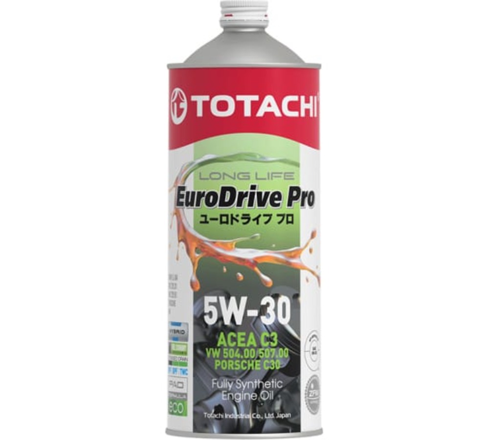 

Моторное масло TOTACHI EURODRIVE PRO LL Fully Synthetic 5W30 API SN, ACEA C3 1л, TOTACHI EURODRIVE PRO LL Fully Synthetic 5W-30