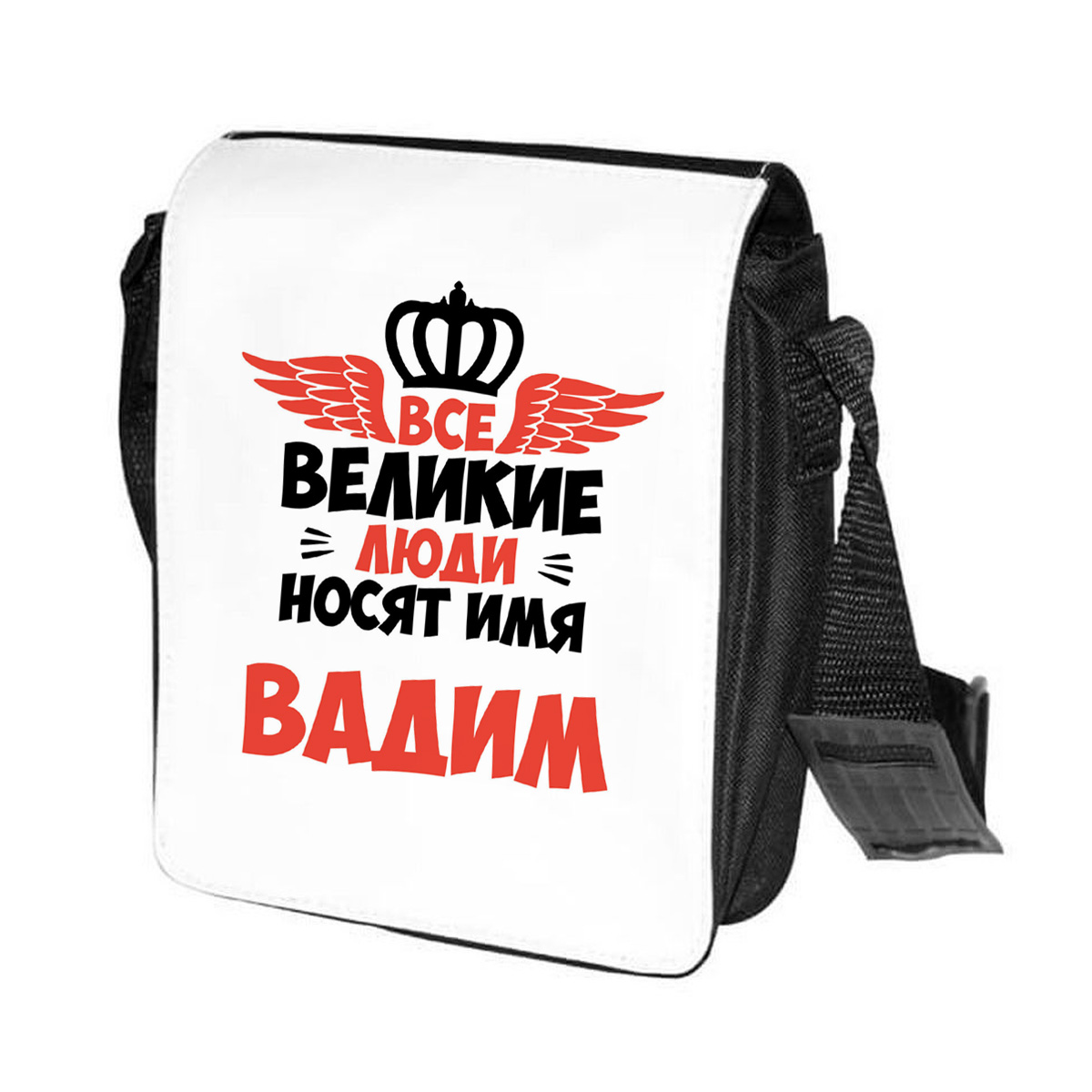 

Сумка унисекс CoolPodarok CN04327 черно-белый, Черный;белый, CN04327