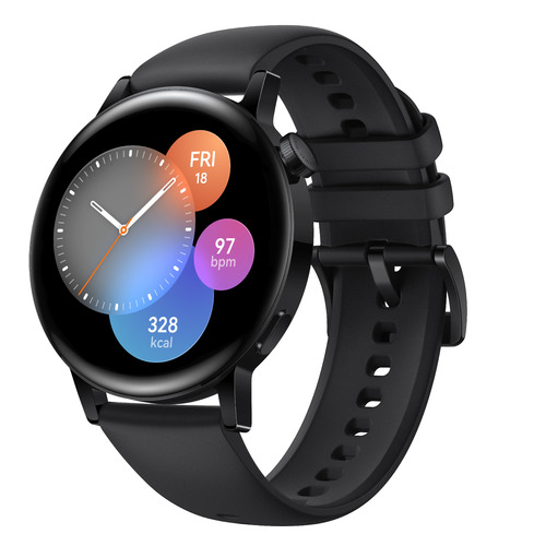 

Смарт-часы Huawei Watch GT 3 Milo-B19S, 42мм, 1.32", черный / черный [55027148]