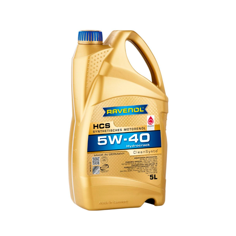 Моторное масло Ravenol синтетическое Hcs Sae 5W40 5л