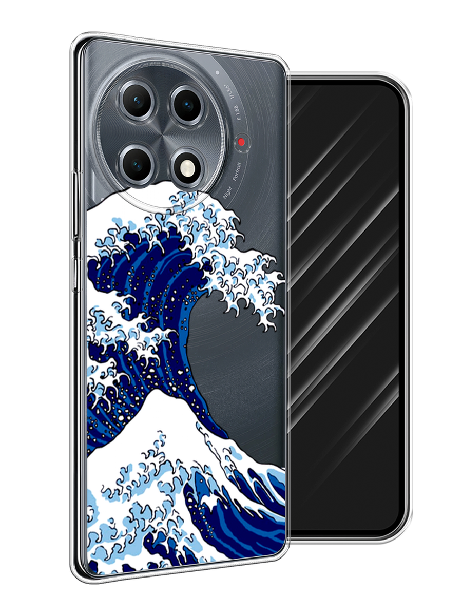 

Чехол Awog на Tecno Camon 30S Pro "Волна в Канагаве", Синий;белый, 309550-1